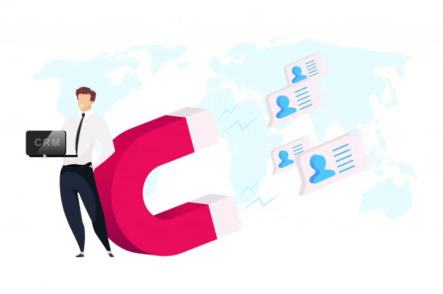 Illustration of international business cooperation